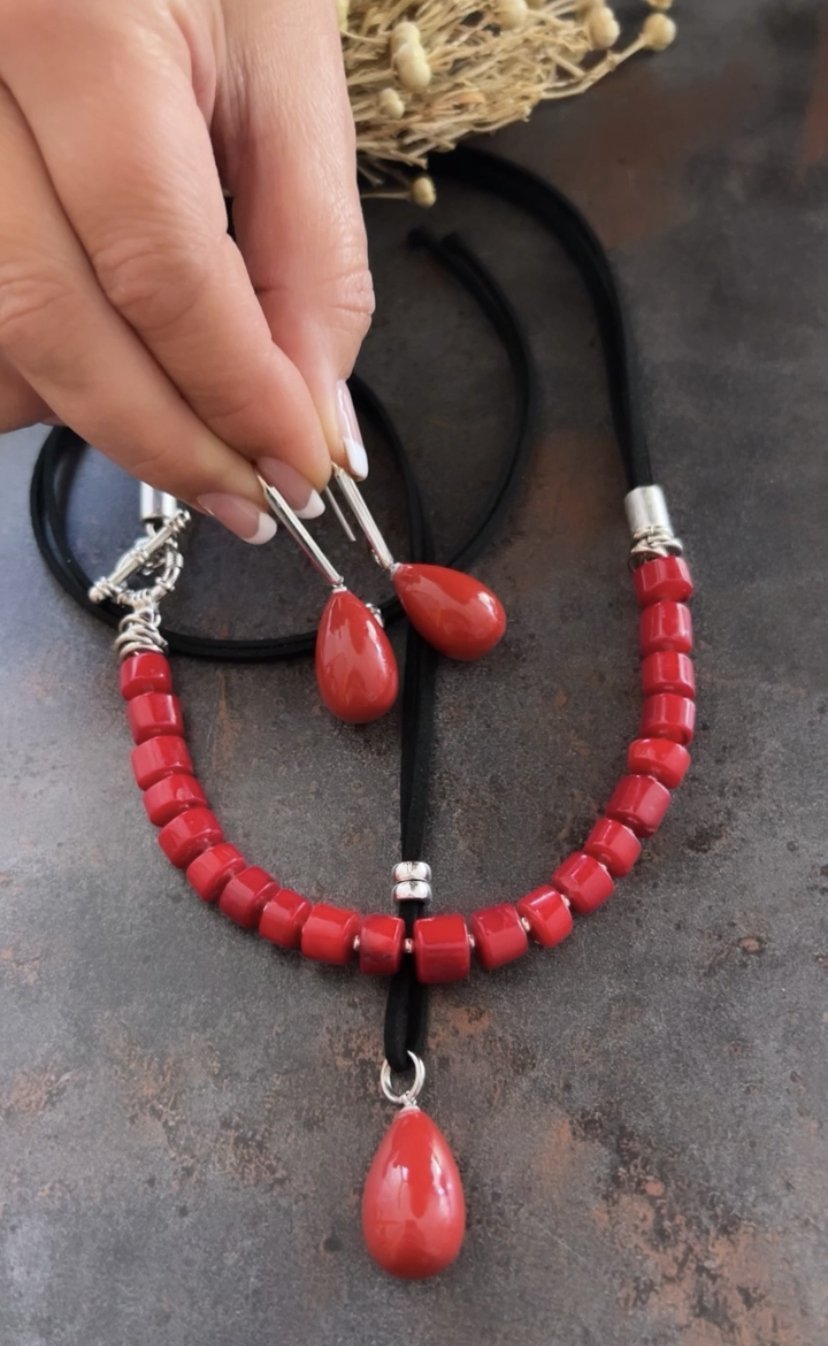 Doğaltaş Özel Kesim Mercan Taşlı Set