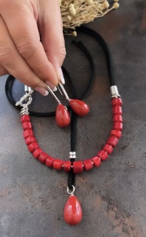Doğaltaş Özel Kesim Mercan Taşlı Set