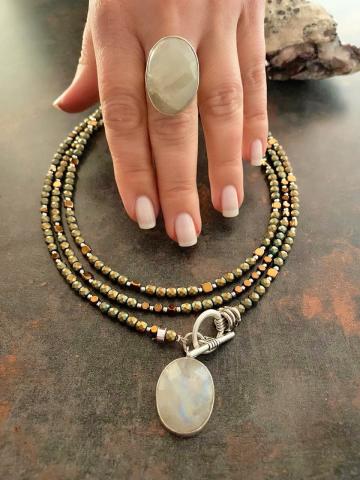 925 Ayar Gümüş Aytaşı Yüzük