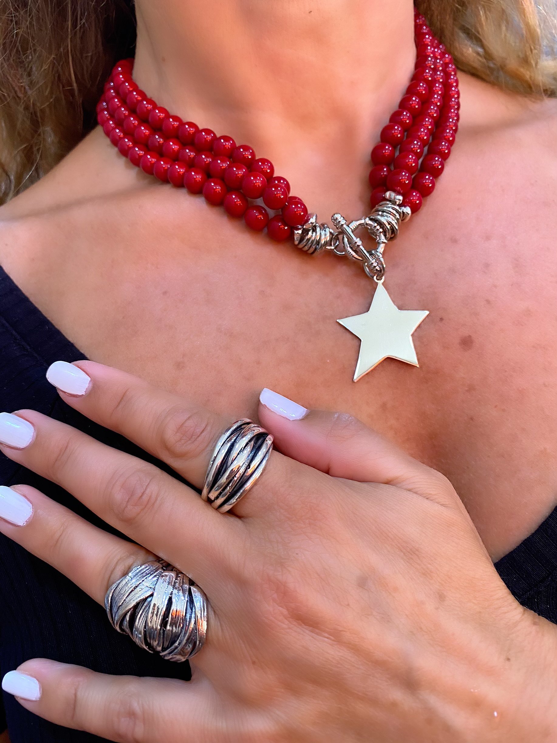 925 Ayar Gümüş Özel Tasarım Yüzük Adet Fiyatı (İşaret Parmağındaki Yüzük)