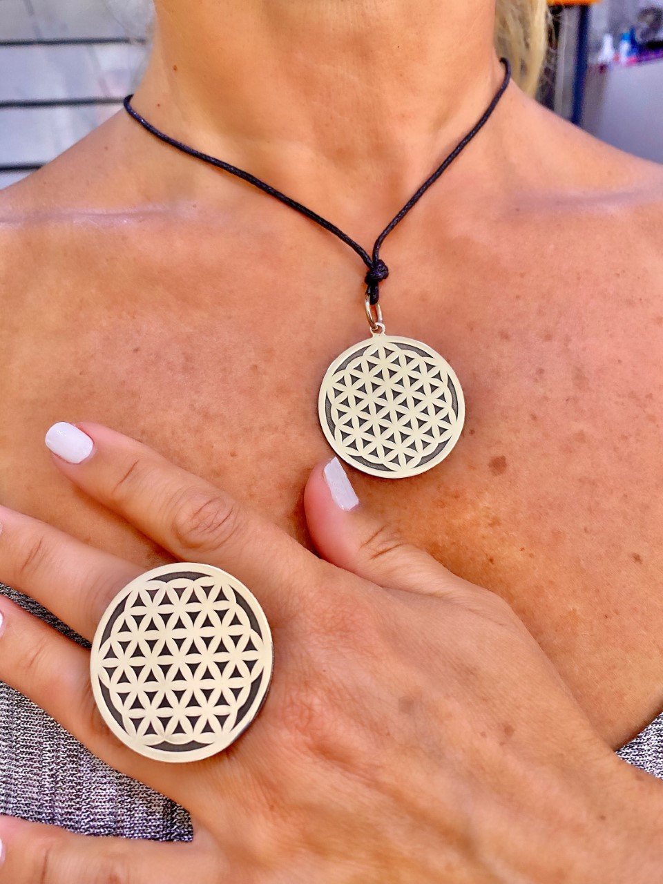 925 Ayar Gümüş Yaşam Çiçeği Özel Tasarım Yüzük