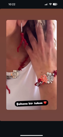 özel link kolye bileklik küpe takım