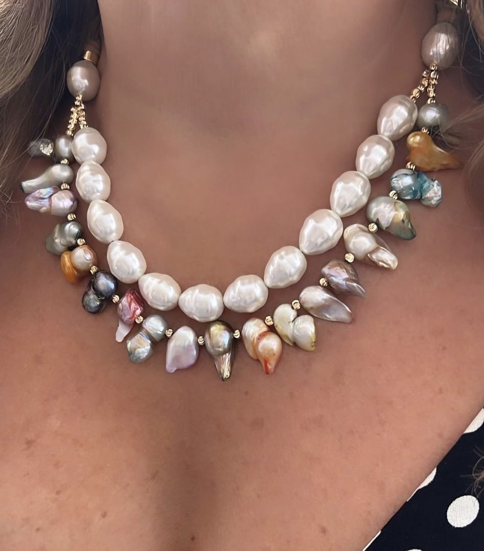 Gerçek Barok İnci Kolye