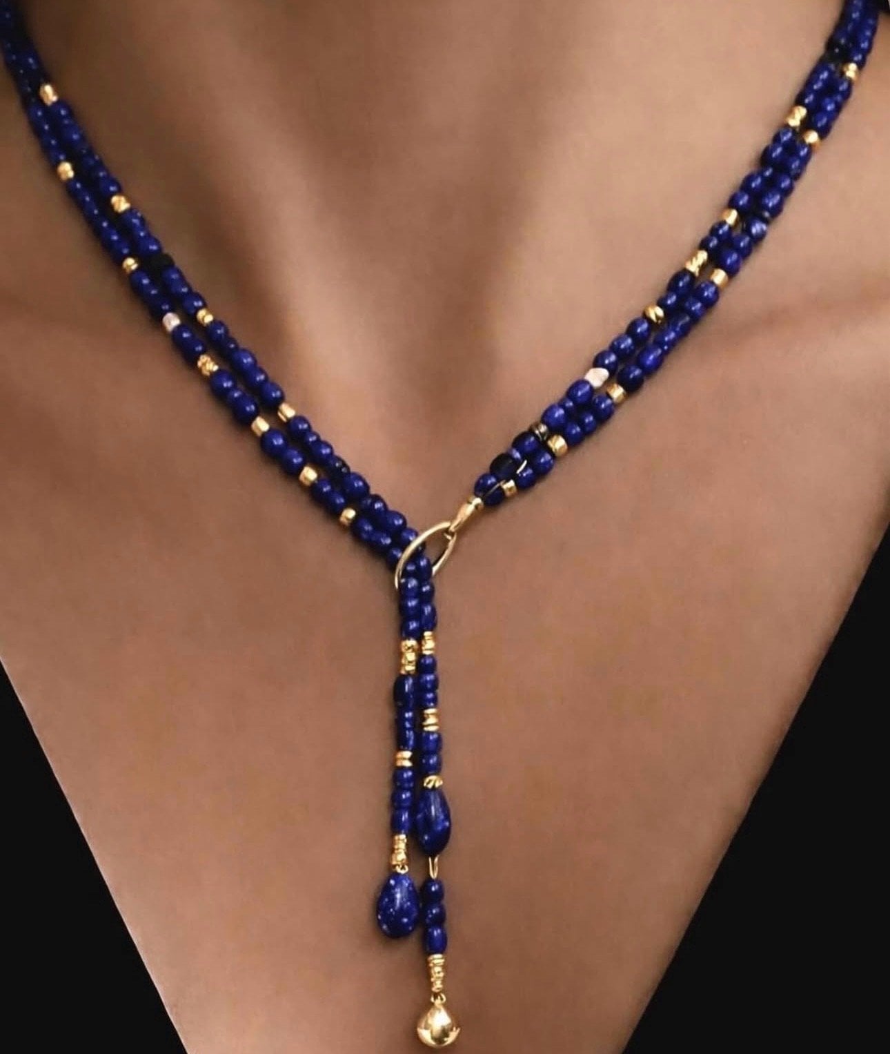 Lapislazuli Taşlı Kolye