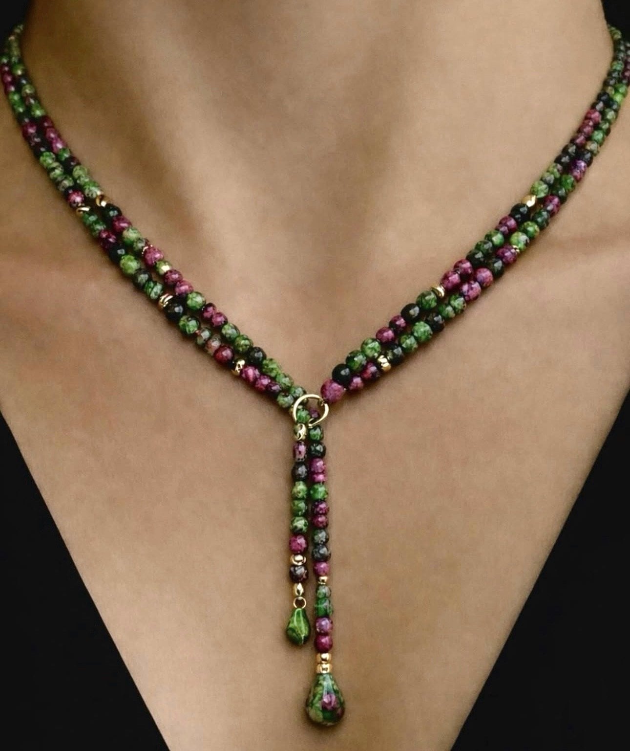 Anyolit Taşlı Kolye