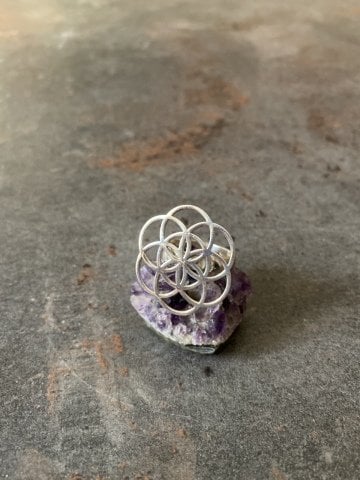 925 Ayar Gümüş Yaşam Çiçeği Yüzük