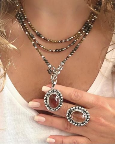 925 Ayar Gümüş Zultanit Kolye